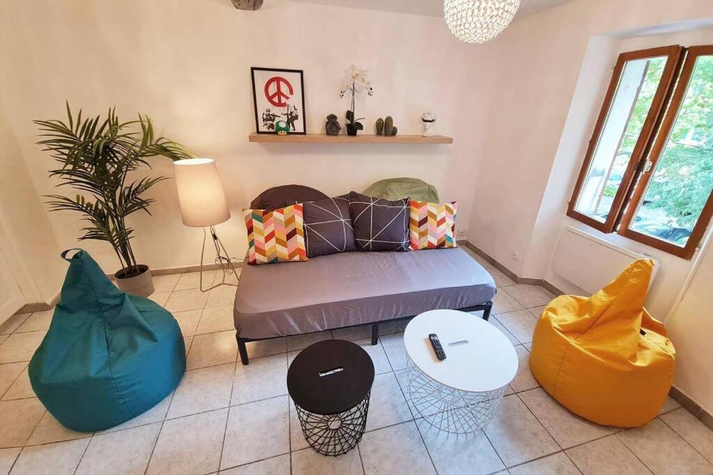 GregBnb - T2 Design 42m² - Toulon Est - Wifi Fibre Exterior foto